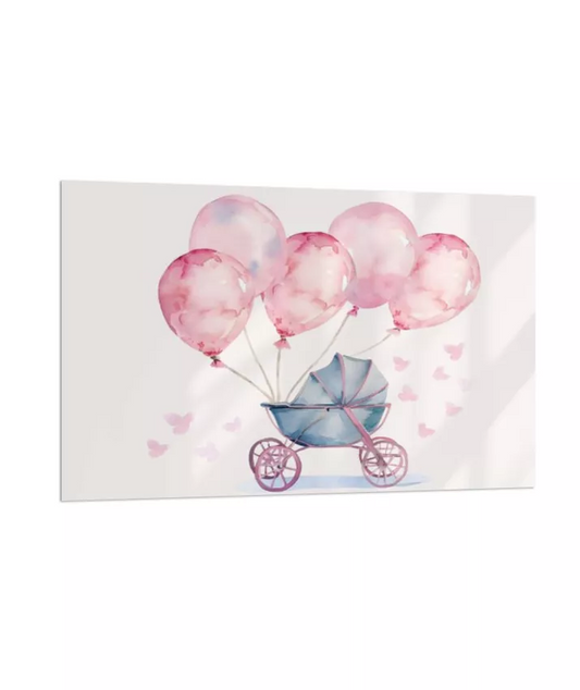 Carrinho de Bebê Rosa