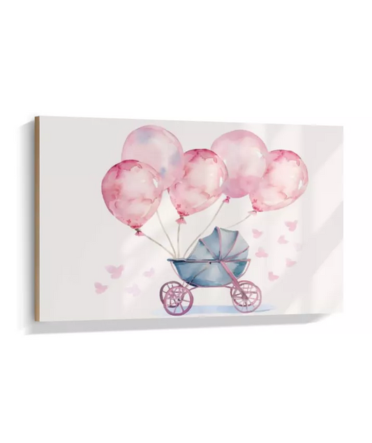 Carrinho de Bebê Rosa