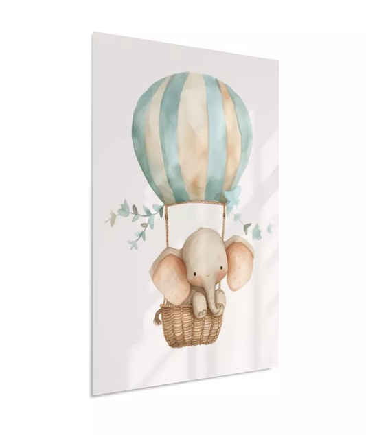 Elefante no Balão Azul