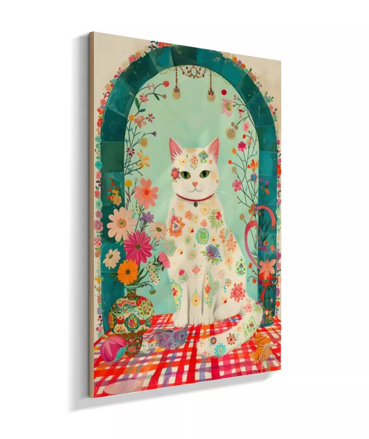 Gato e Flores